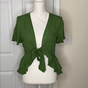 Green Light Weight Blouse